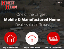 Tablet Screenshot of henlyhomes.com